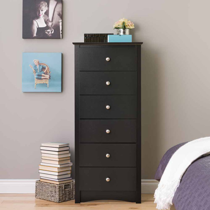 Lark Manor Sonoma Tall 6 Drawer 23.25" WLingerie Chest & Reviews Wayfair